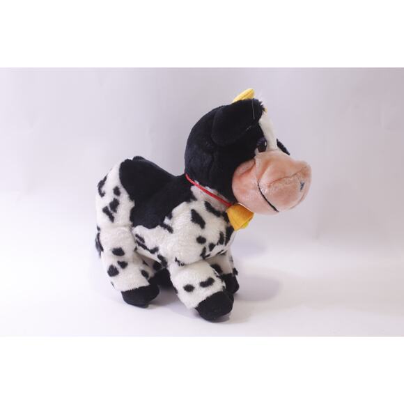 Liberty Toy, Cow, Medium Plush, White Black, Stuffed Animal, ~ 251114-WH 824 - Picture 3 of 5
